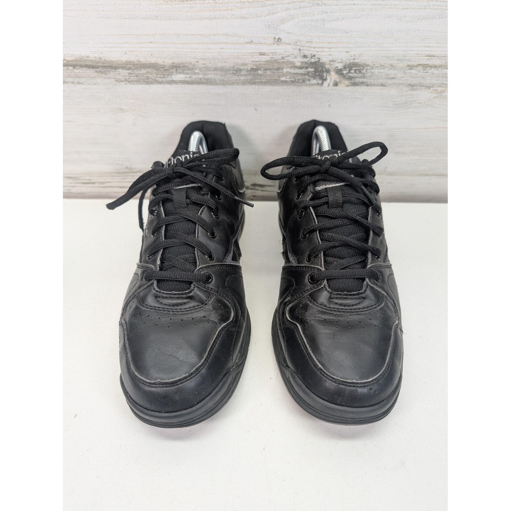Etonic Shoes Mens Size 10 Black Leather‎ Walking Low Top Comfort Casual Sneakers